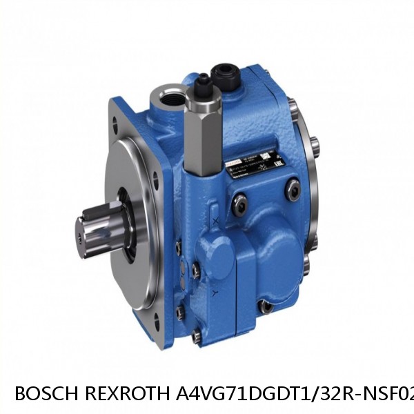 A4VG71DGDT1/32R-NSF02F021S-S BOSCH REXROTH A4VG Variable Displacement Pumps